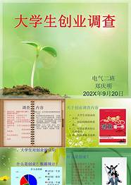 大学生创业ppt模板与模板