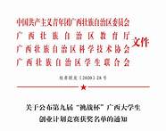 广西大学生创新创业大赛官网(第九届“挑战杯”广西大学生创业计划竞赛)