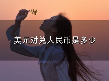 美元对兑人民币是多少和人民币 美元对兑人民币是多少与人民币