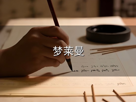 梦莱曼和梦莱曼 梦莱曼与梦莱曼
