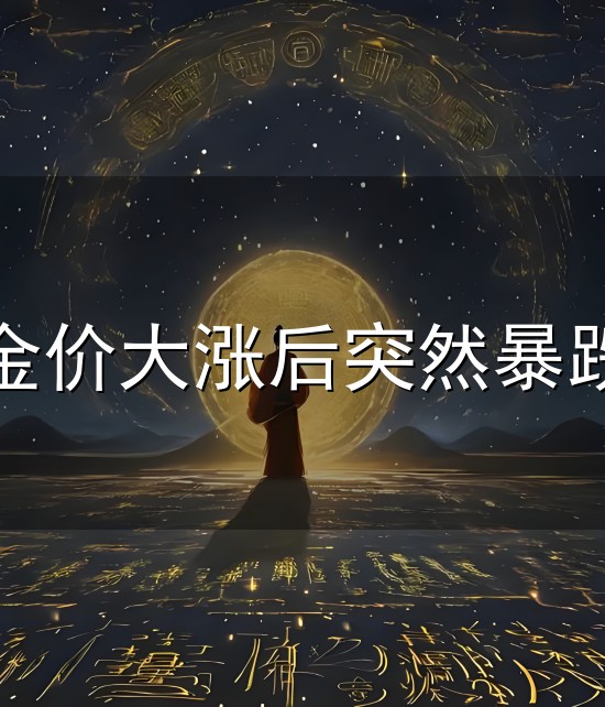 金价大涨后突然暴跌 黄金,如期暴跌!|压力位|特朗普|金价|黄金_手机网