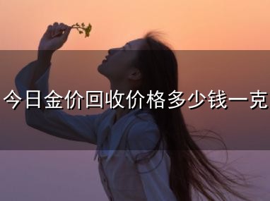 今日金价回收价格多少钱一克和一克 今日金价回收价格多少钱一克与一克