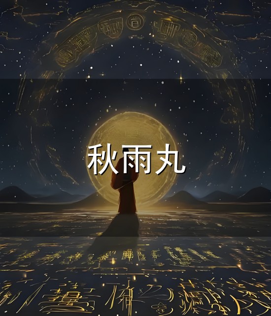 秋雨丸和秋雨丸 秋雨丸与秋雨丸