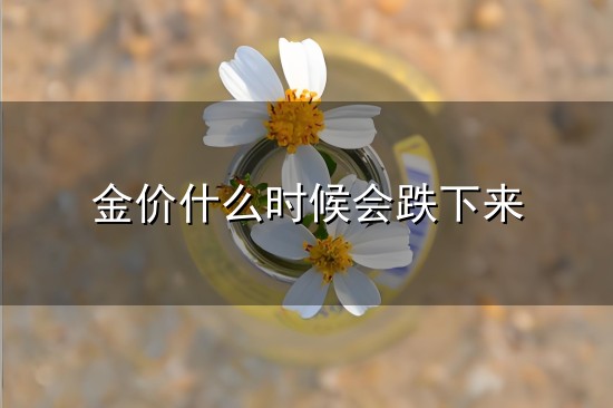金价什么时候会跌下来 2025金价还会跌到300一克吗最新消息_黄金_利好_信息港