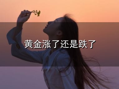 黄金涨了还是跌了与黄金