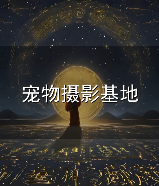 宠物摄影基地与宠物