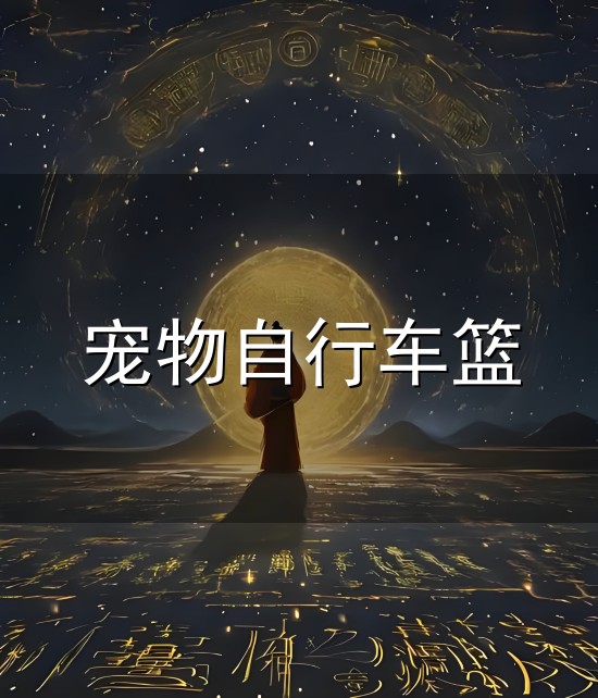 宠物自行车篮与自行车