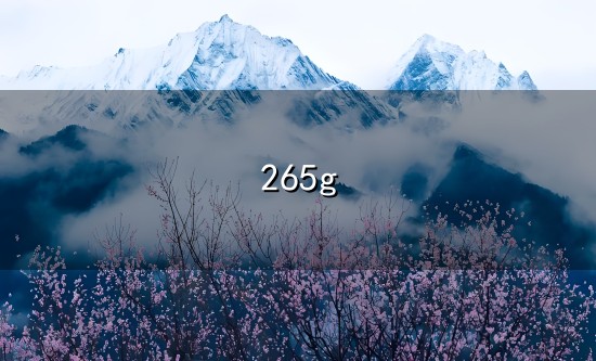 265g和265g 265g与265g
