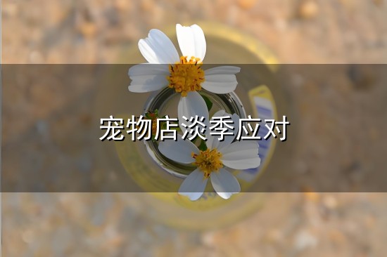 宠物店淡季应对和淡季 宠物店淡季应对与淡季