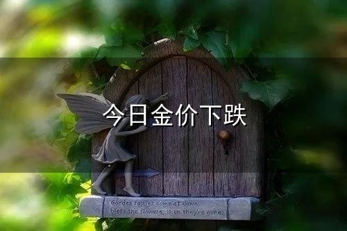 今日金价下跌和金价 今日金价下跌与金价