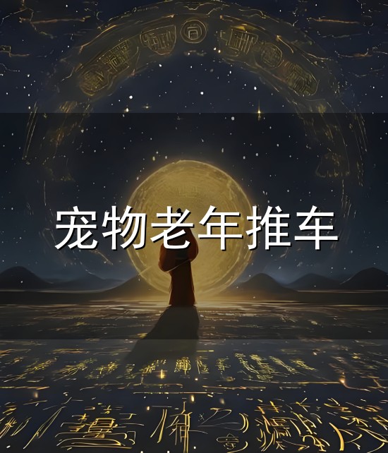 宠物老年推车与推车