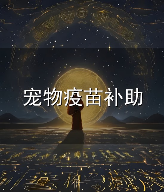 宠物疫苗补助和疫苗 宠物疫苗补助与疫苗