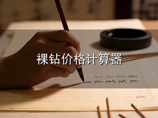 裸钻价格计算器与计算器