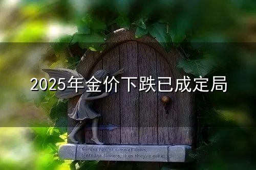 2025年金价下跌已成定局与金价