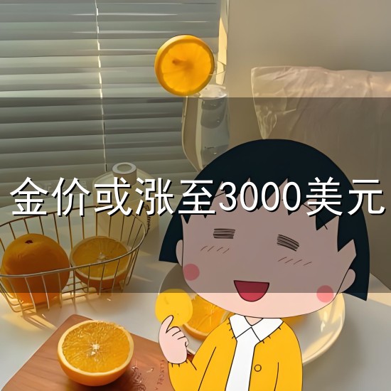 金价或涨至3000美元与金价