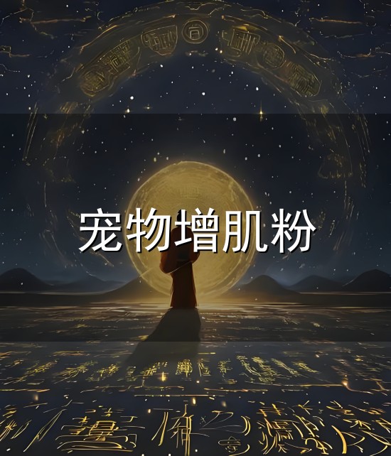 宠物增肌粉与宠物增肌粉