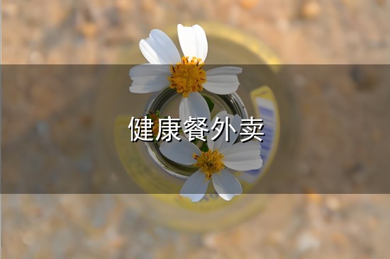健康餐外卖和外卖 健康餐外卖与外卖