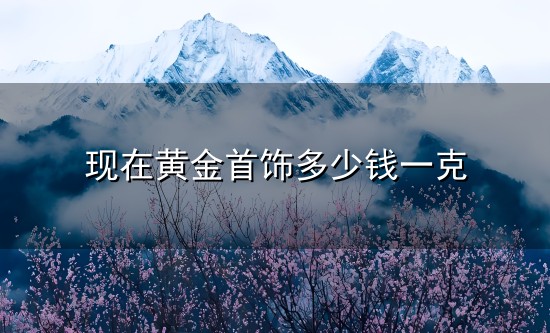 现在黄金首饰多少钱一克与一克