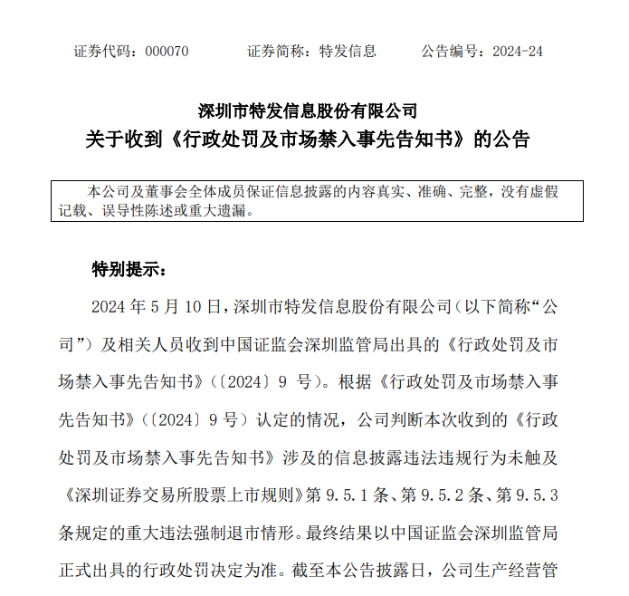 宣布了！连续五年财报有假 监管出手！