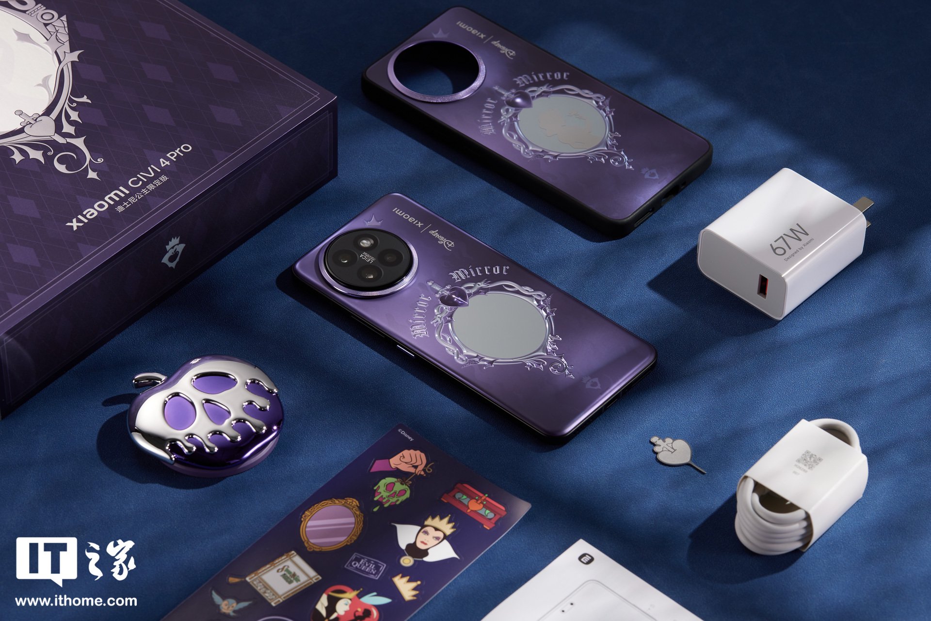 【IT之家开箱】小米 Civi 4 Pro 迪士尼公主限定版图赏:内嵌“魔镜”的深度定制机