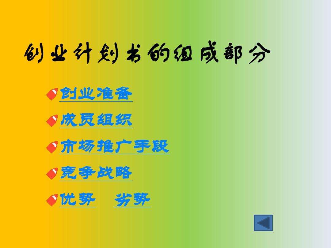 解答！创业计划书封面图片