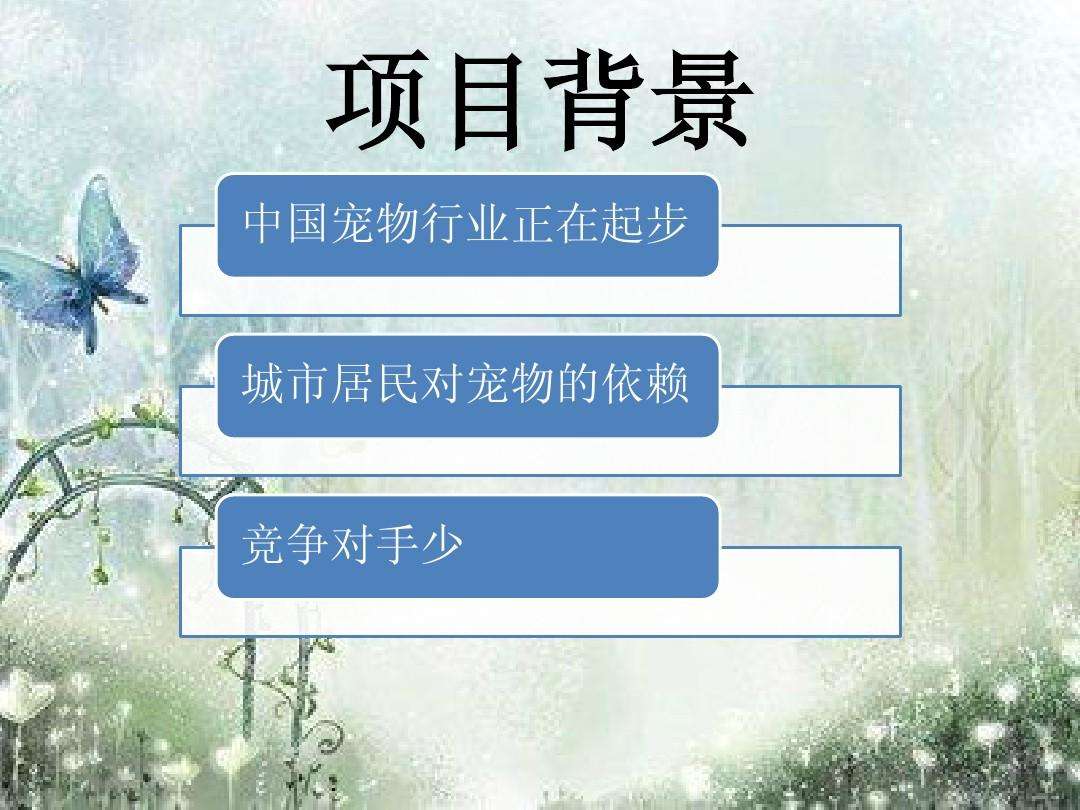 相关！宠物店投资创业方案