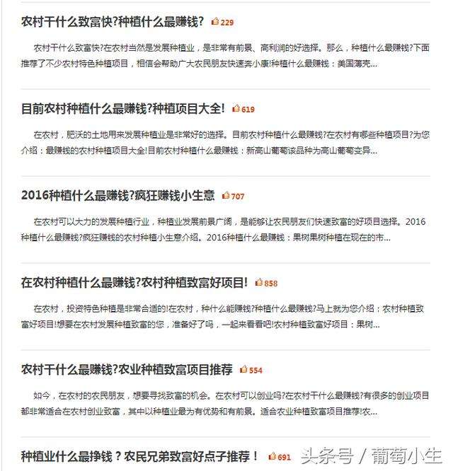 解释！最新农村创业项目