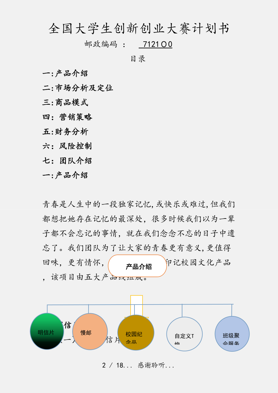 小知识！创业策划书