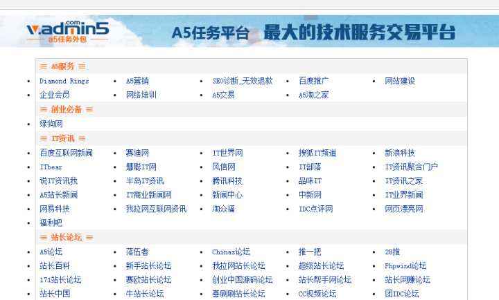 小知识！创业网址大全