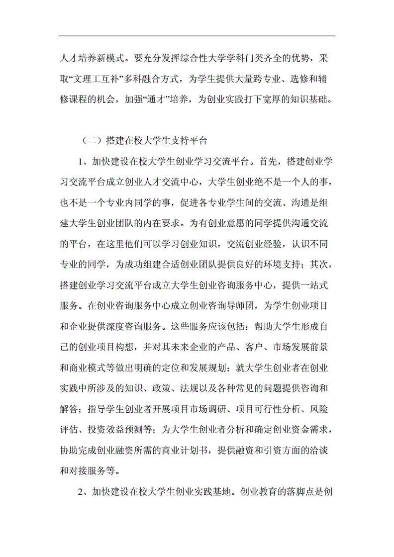 解释！大学生创业论文