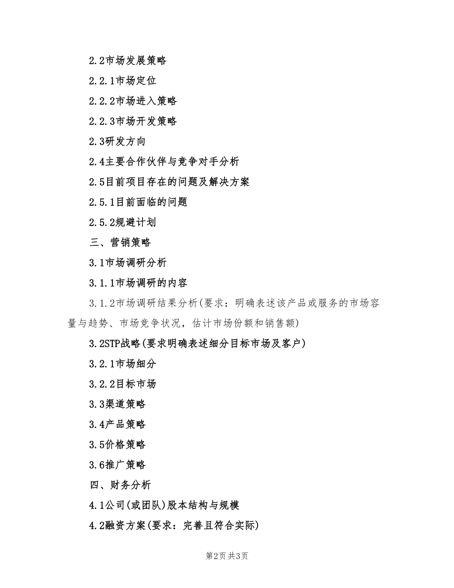 常见问题！创业大赛计划书