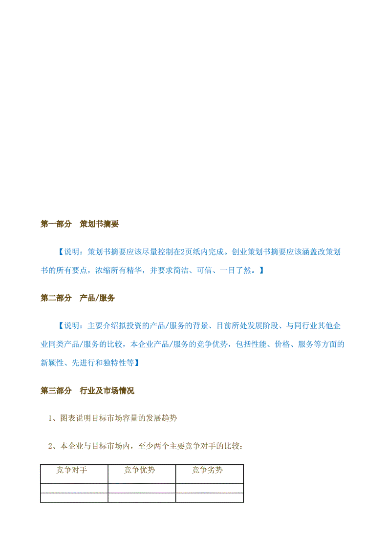 常见问题！创业项目策划书