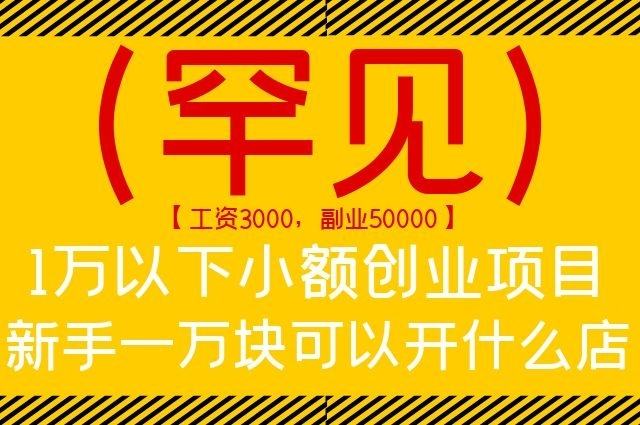 常见问题！小额创业项目