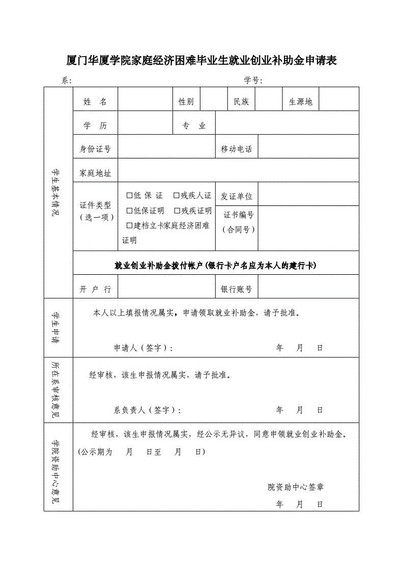 求答案！求职创业补贴申请书