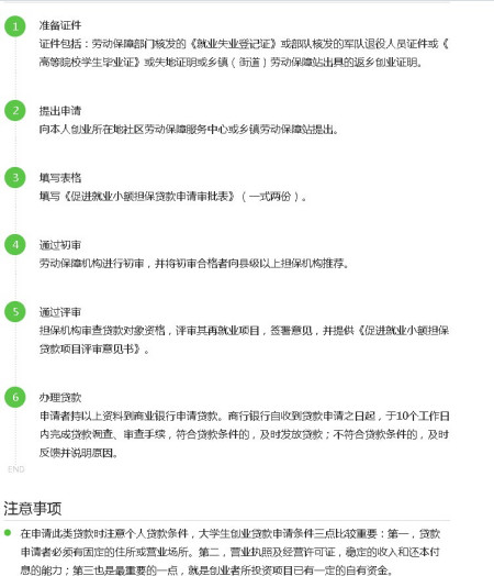 求答案！大学生创业贷款流程
