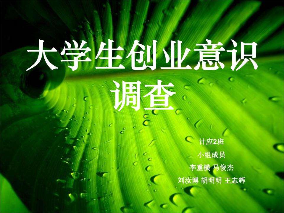 小知识！大学生创业ppt"专业解答"