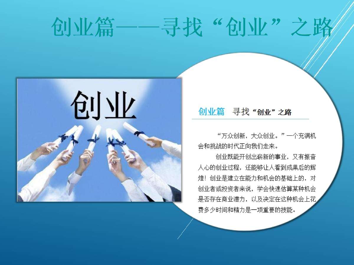 相关！创业ppt