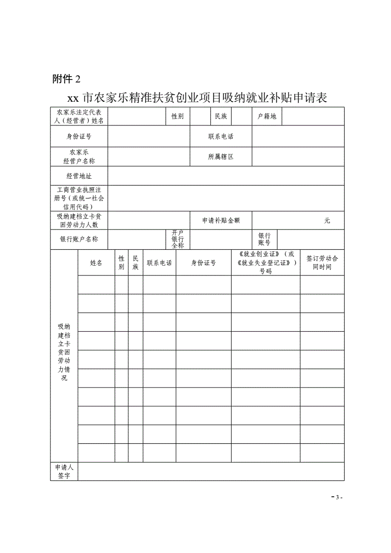 解释！求职创业补贴申请书