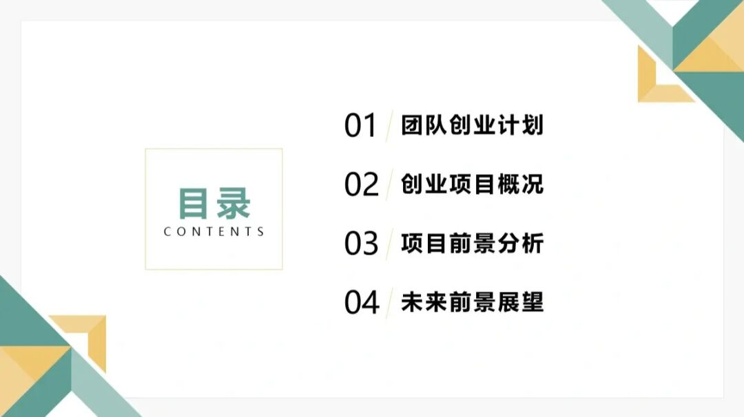 求答案！大学生创业ppt模板