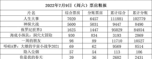 讲解！大武生最终票房