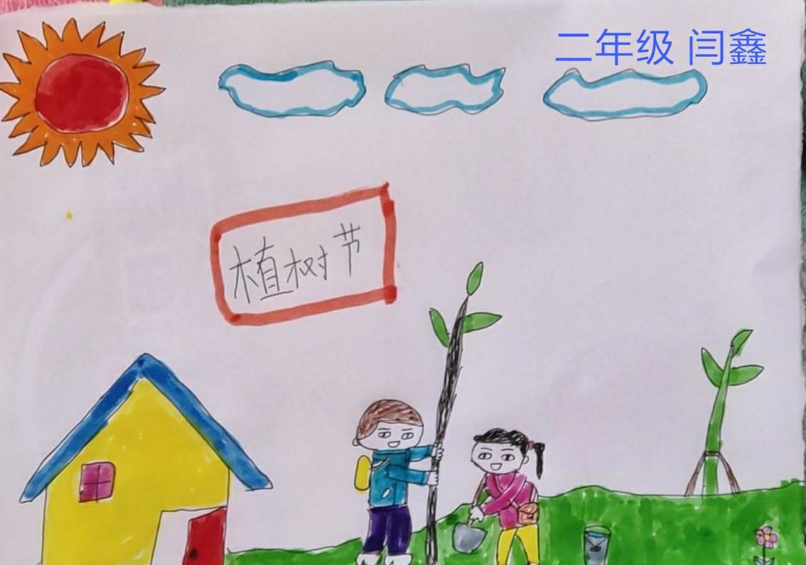 达人分享！植树节的画简单又漂亮“星星点点”
