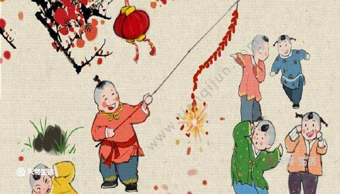 分析！放鞭炮的来历50字“星星点点”