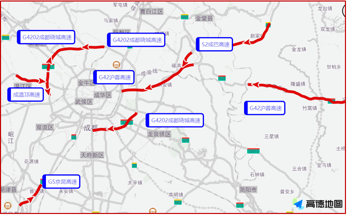 详情！成都拥堵情况“夏花依旧”