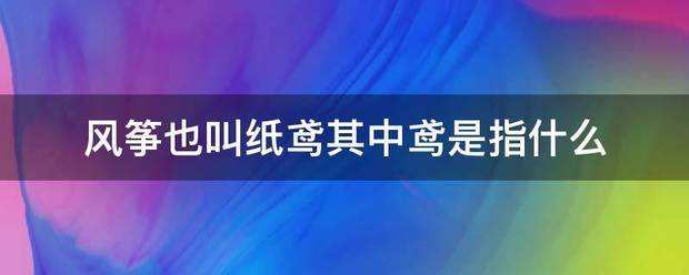 讲解！鸢是指“星星点点”