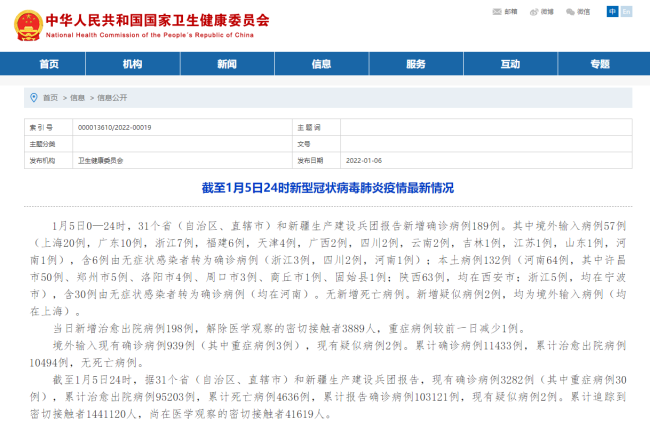 分析！31省份新增确诊22例本土3例“纯一不杂”