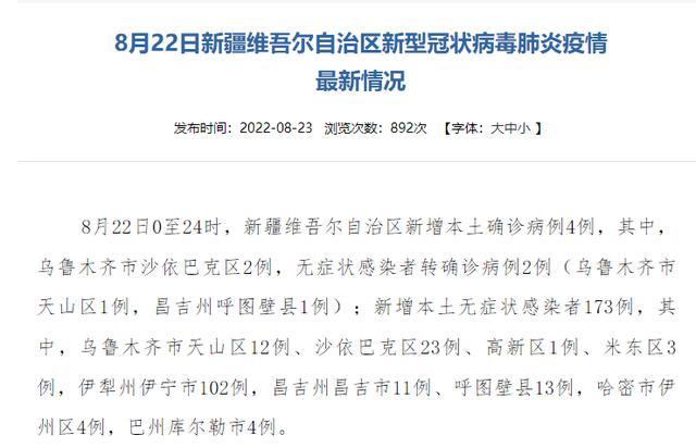 分析！新疆新增本土确诊22例“一抹红尘”