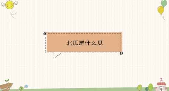 讲解！北瓜是什么