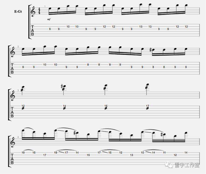 讲解！战粟的乐谱“郢中白雪”