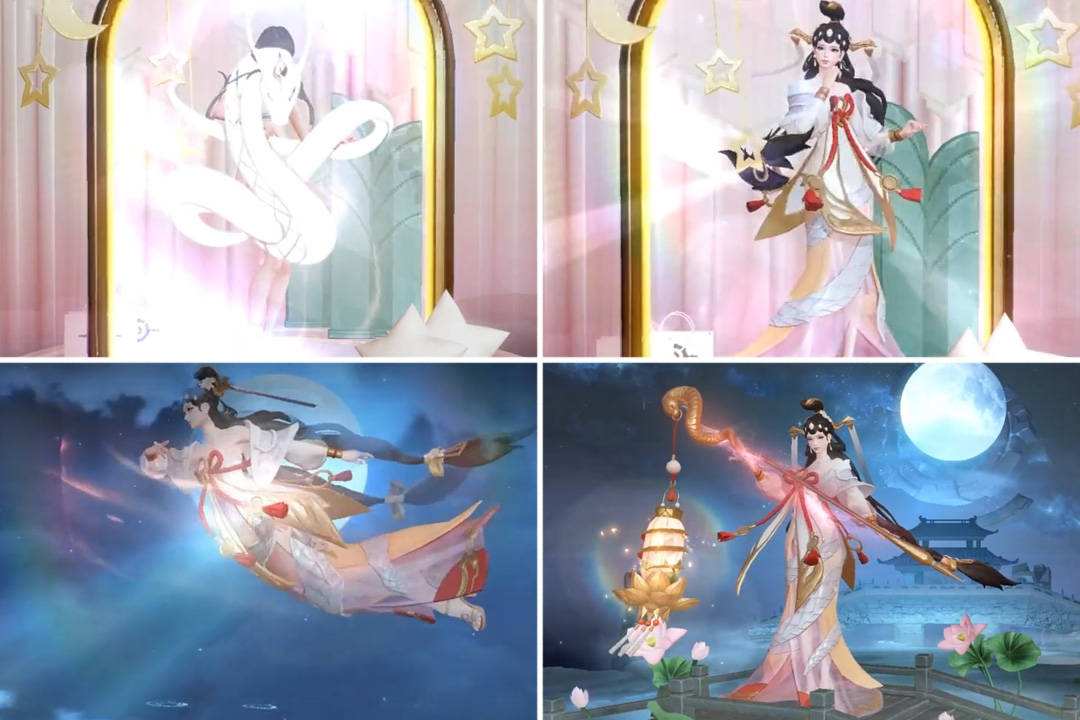 达人分享！王者荣耀大乔白蛇去内图片“桃红柳绿”