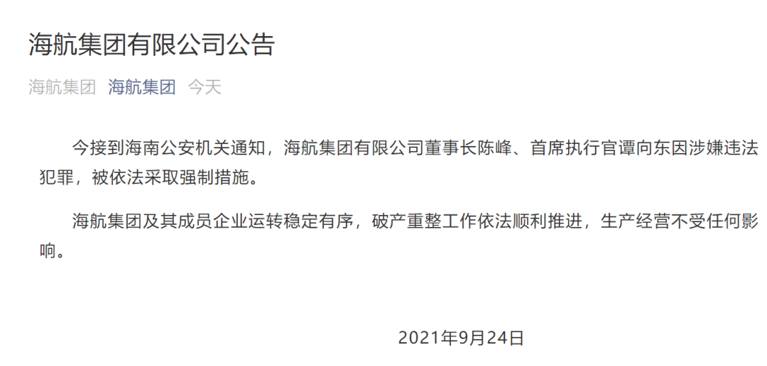 详情！海航集团王健